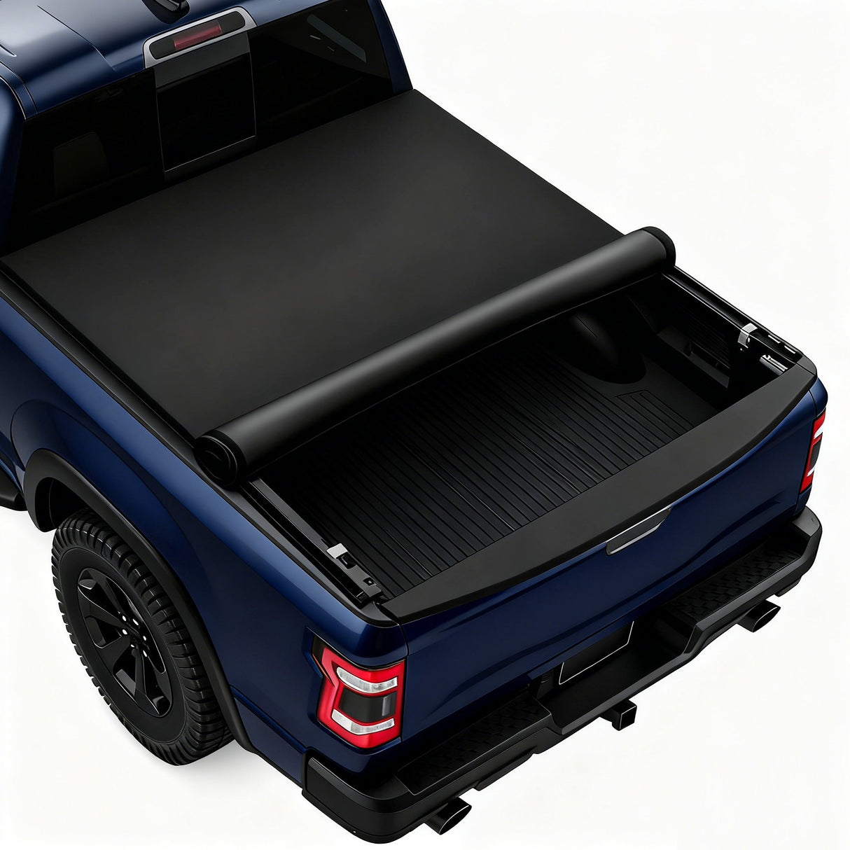 Trucktok 2007-2013 Chevy Silverado Sierra 8FT Soft Roll Up Tonneau Cover Bed TruckTok
