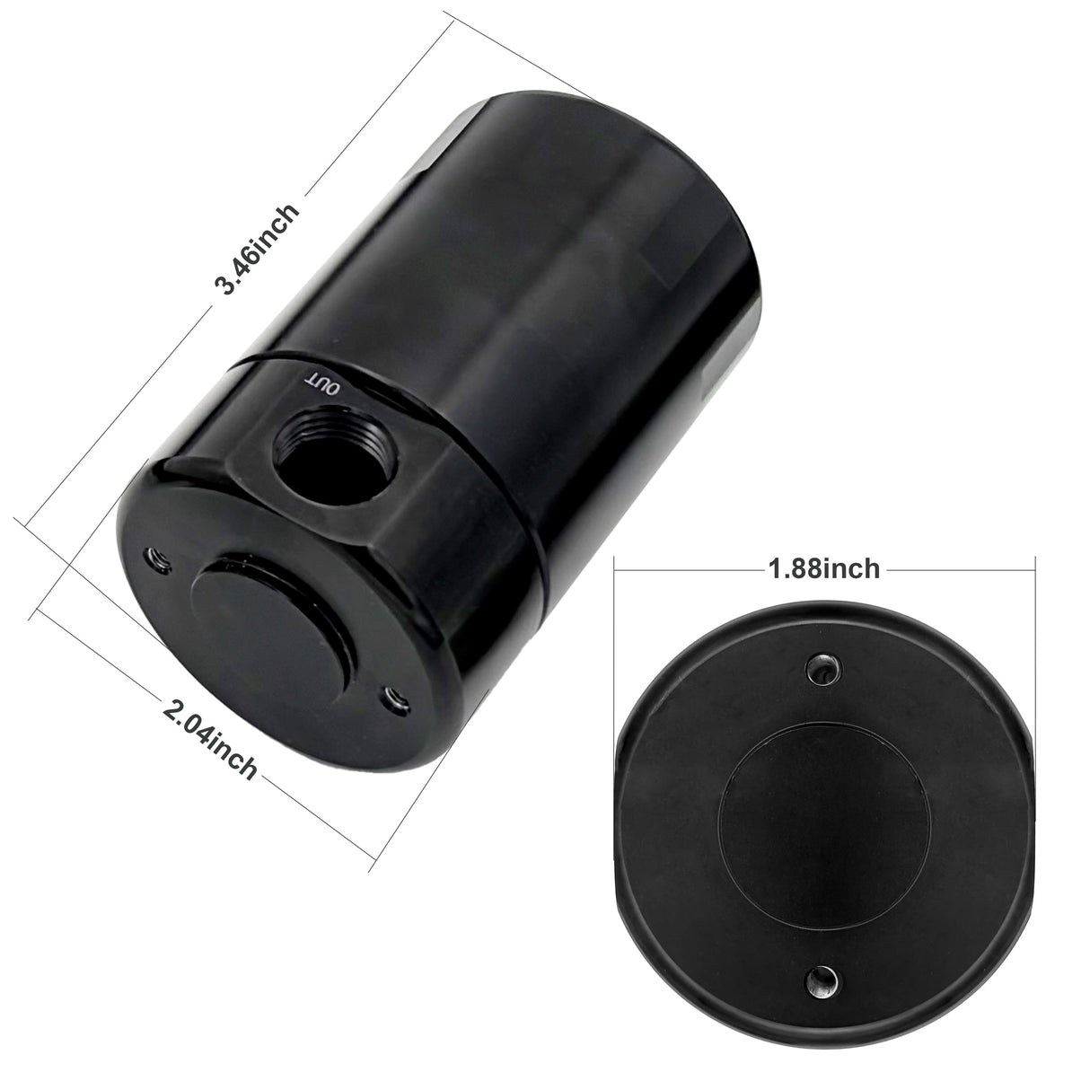 Trucktok 2011-2023 Ford 2.7L 3.5L 5.0L F150 EcoBoost Raptor Oil Catch Can Separator Kit TruckTok