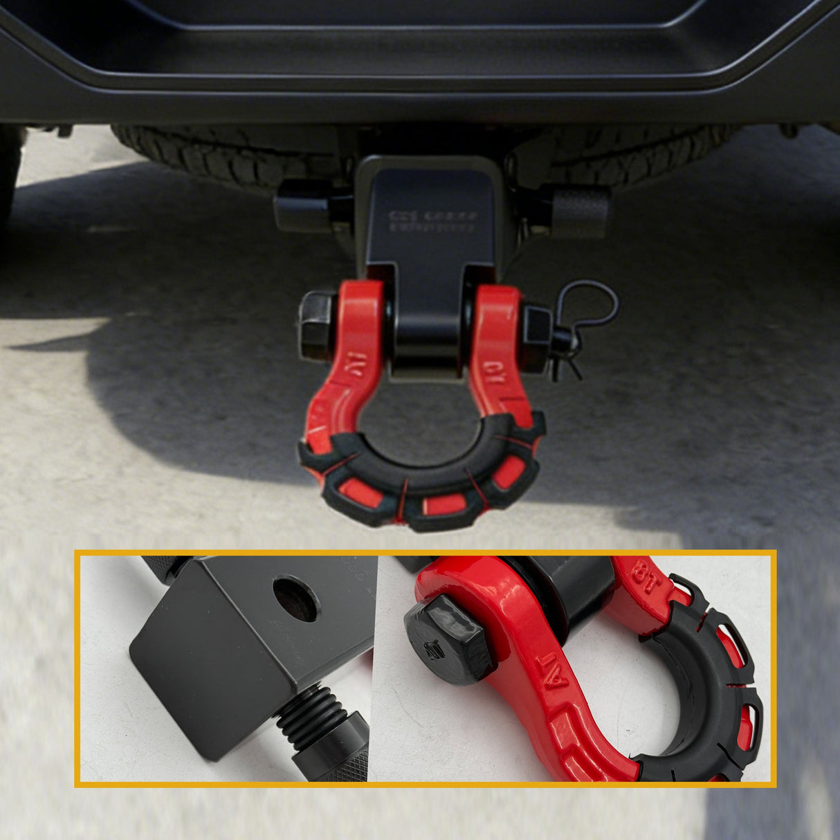 Trucktok 2" Hitch Receiver 70,000 lbs Strength with D-Ring & Lock TruckTok
