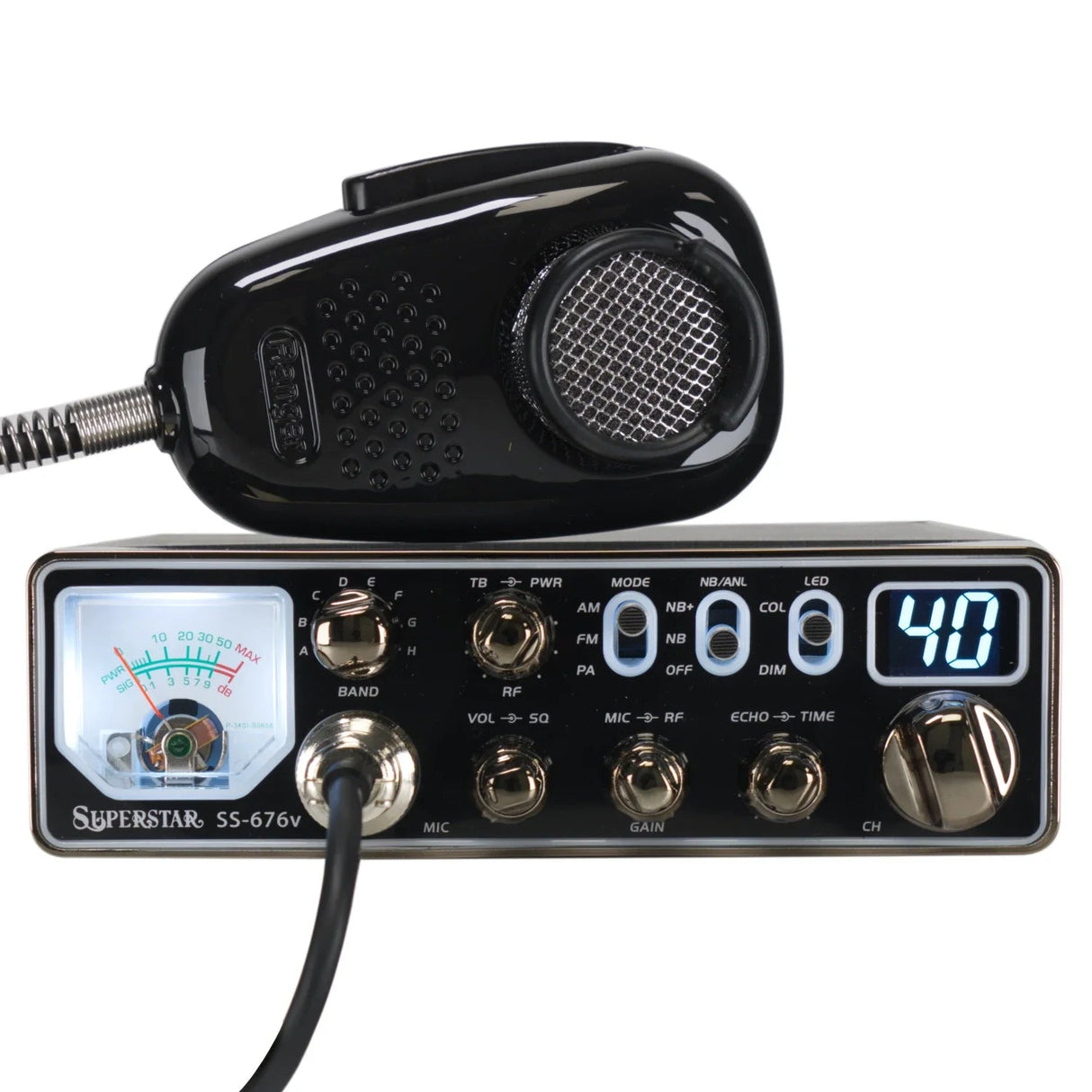 Superstar SS-676V 10 Meter Mobile Transceiver 80W Superstar