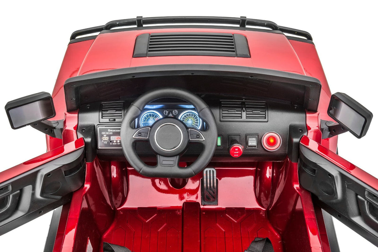 12V 4x4 Kids Ride-On Vehicle Glossy Red Warrior Model