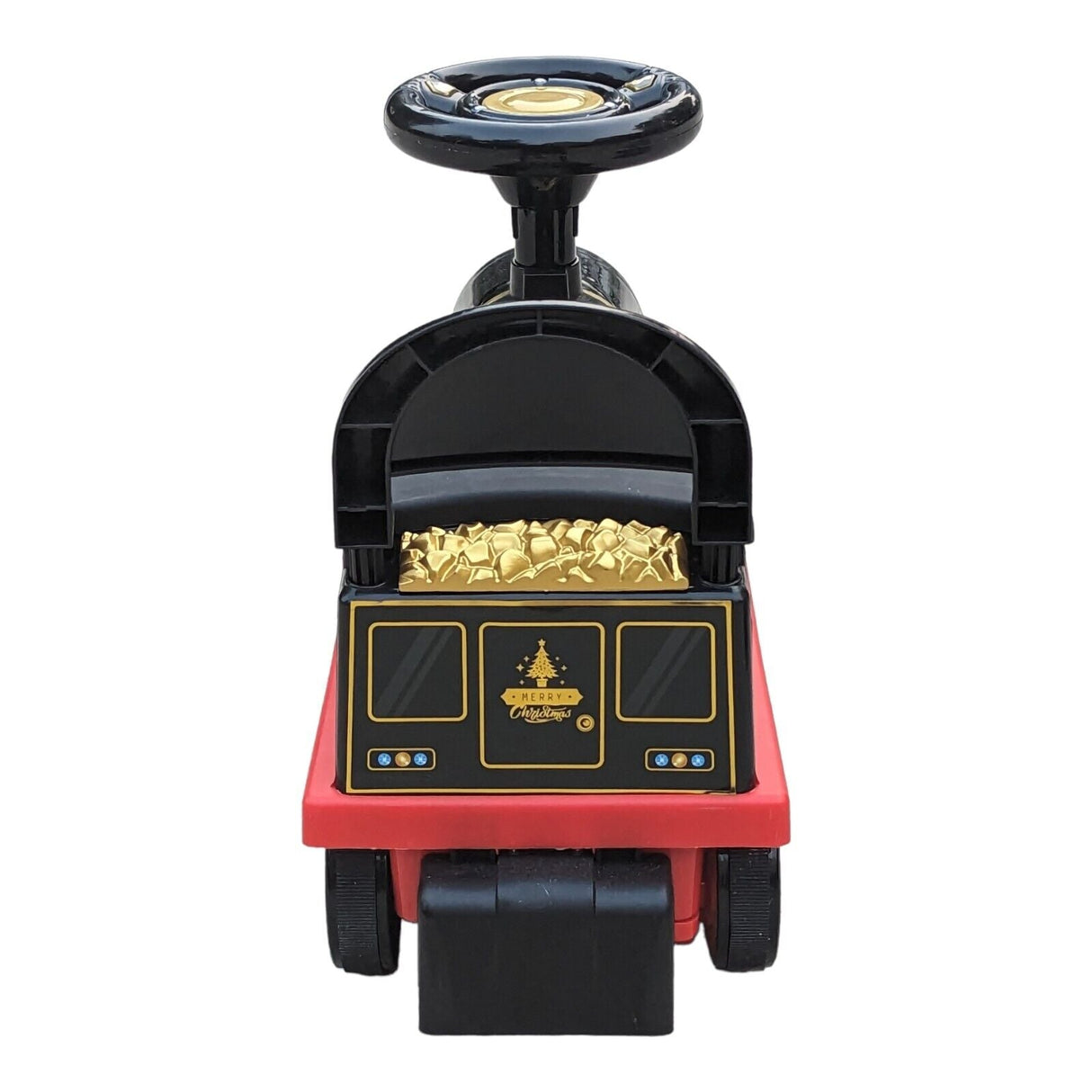 Tempi Electric Train Ride-On Toy with Lights, Sounds, and Storage Tracks
