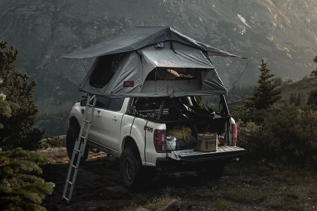 Rough Country Roof Top Tent Rack Mount 12 Volt Accessory & LED Light Kit 99050