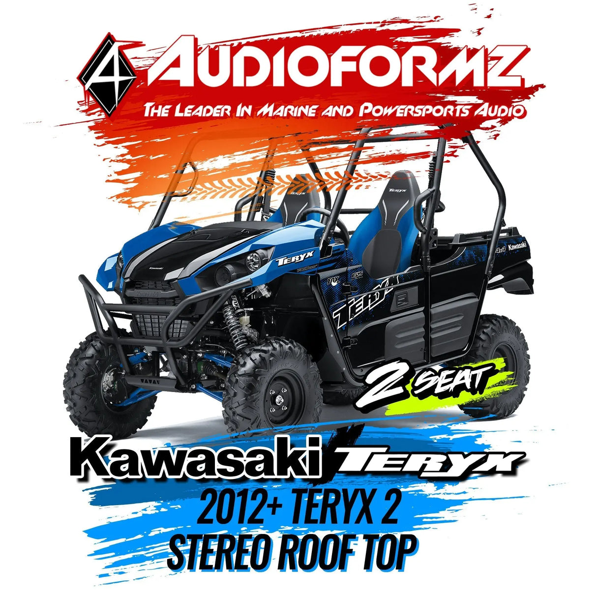 2012+ Kawasaki Teryx 2 Stereo Tops (2-Seat) Kawasaki