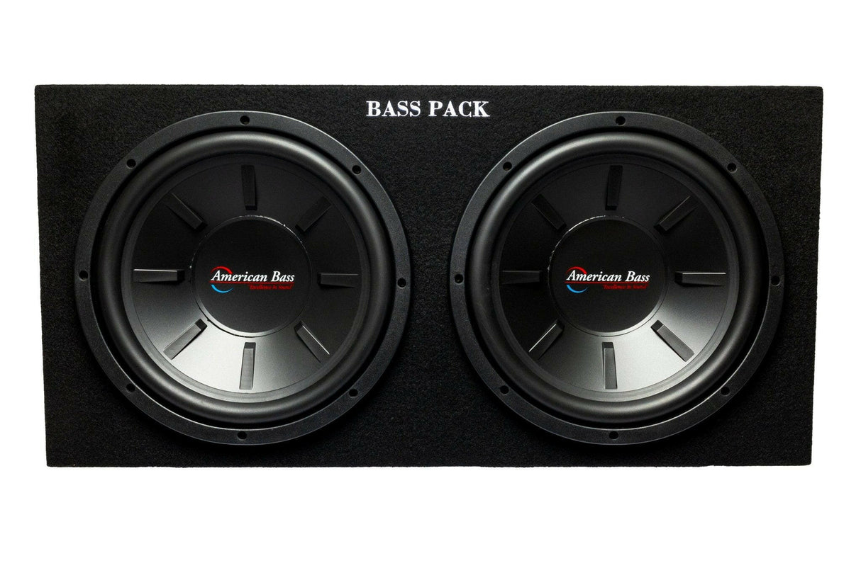 Bass Pack Dual 12″ Loaded Subwoofer Enclosure with Amplifier | 600 Watts RMS