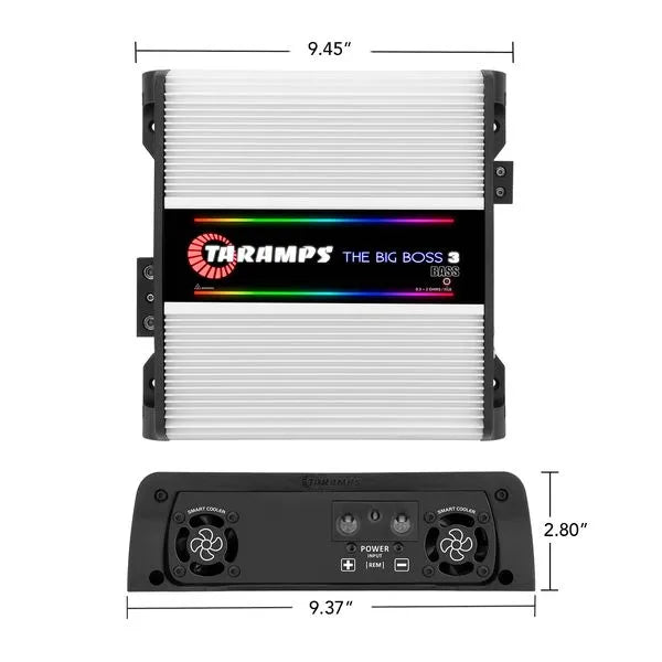 Taramps Big Boss 3 Bass | 3000W RMS Monoblock Amplifier 0.5-Ohm~2-Ohm Taramps