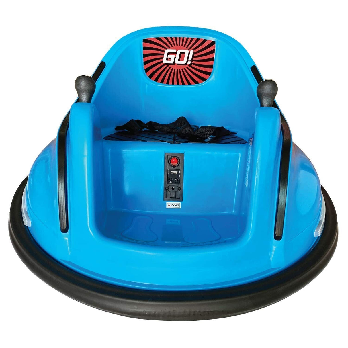 Electric Bubble RC Kids Bumper Car with Lights and Music - Blue