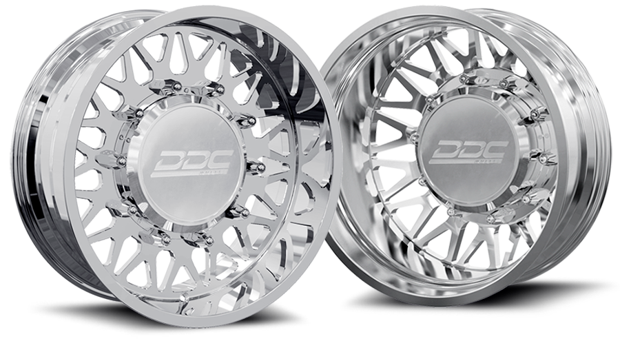 (1987 - 1997) DDC Wheels Polished The Mesh Dually Wheels DDC Wheels