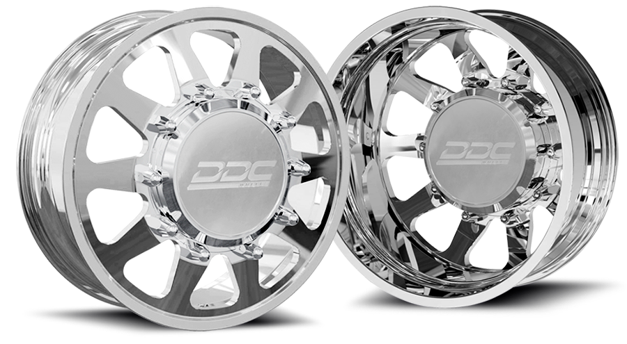 (1999 - 2004) DDC Wheels Polished The Ten Dually Wheels DDC Wheels