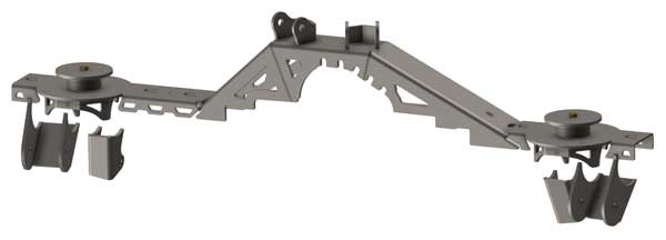 Jeep TJ and LJ Wrangler GM 14 Bolt Swap Truss Kit With Triangulated Upper Links