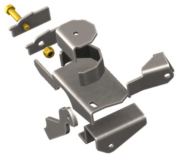 Jeep TJ, LJ, MJ, XJ, and ZJ Front Axle Coil Spring Brackets