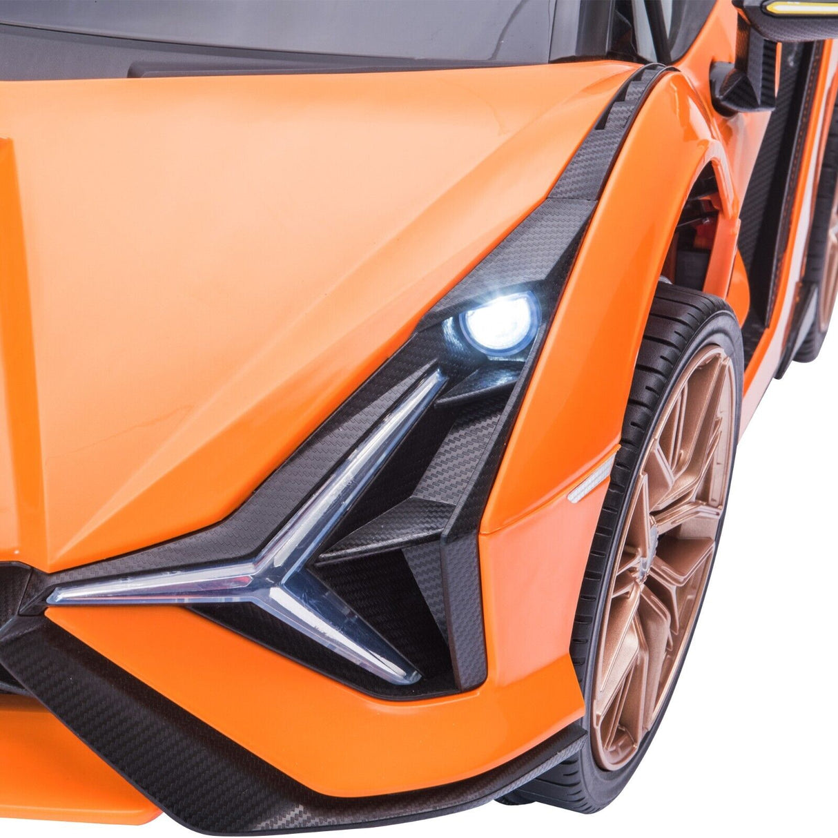 TOBBI 12V Licensed Lamborghini Sian Ride On Car for Kids with Remote Control and Battery Power