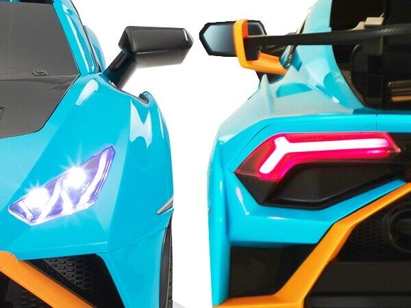 TOBBI Licensed Lamborghini 12V Electric Kids Ride-On Car - Blue