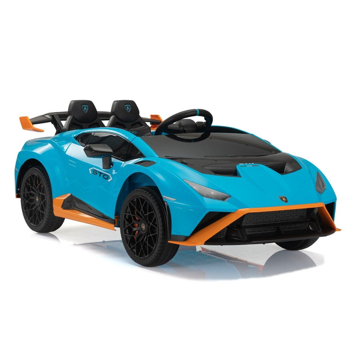 TOBBI Licensed Lamborghini STO 12V Electric Ride On Car with Remote Control for Kids