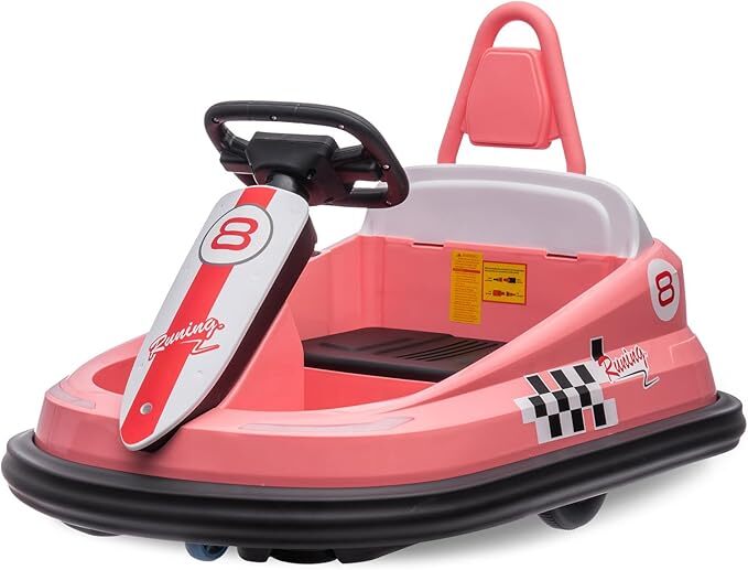 Electric 6V Ride-On Bumper Car Toy for Toddlers Ages 3-6 Boys and Girls