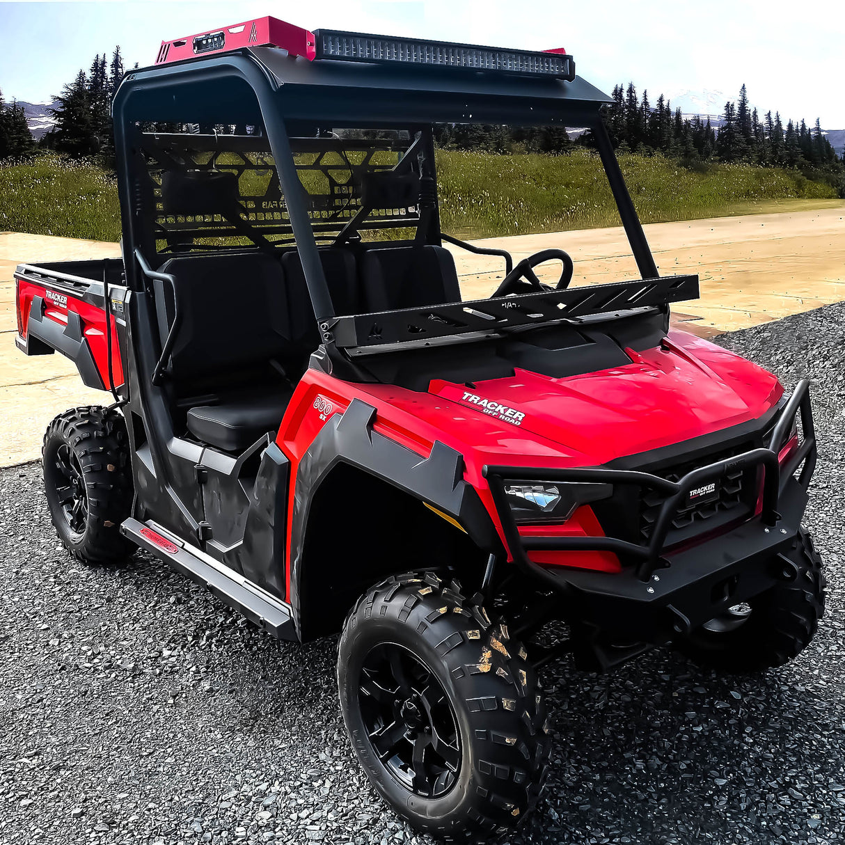Tracker 800SX Winch Headache Rack