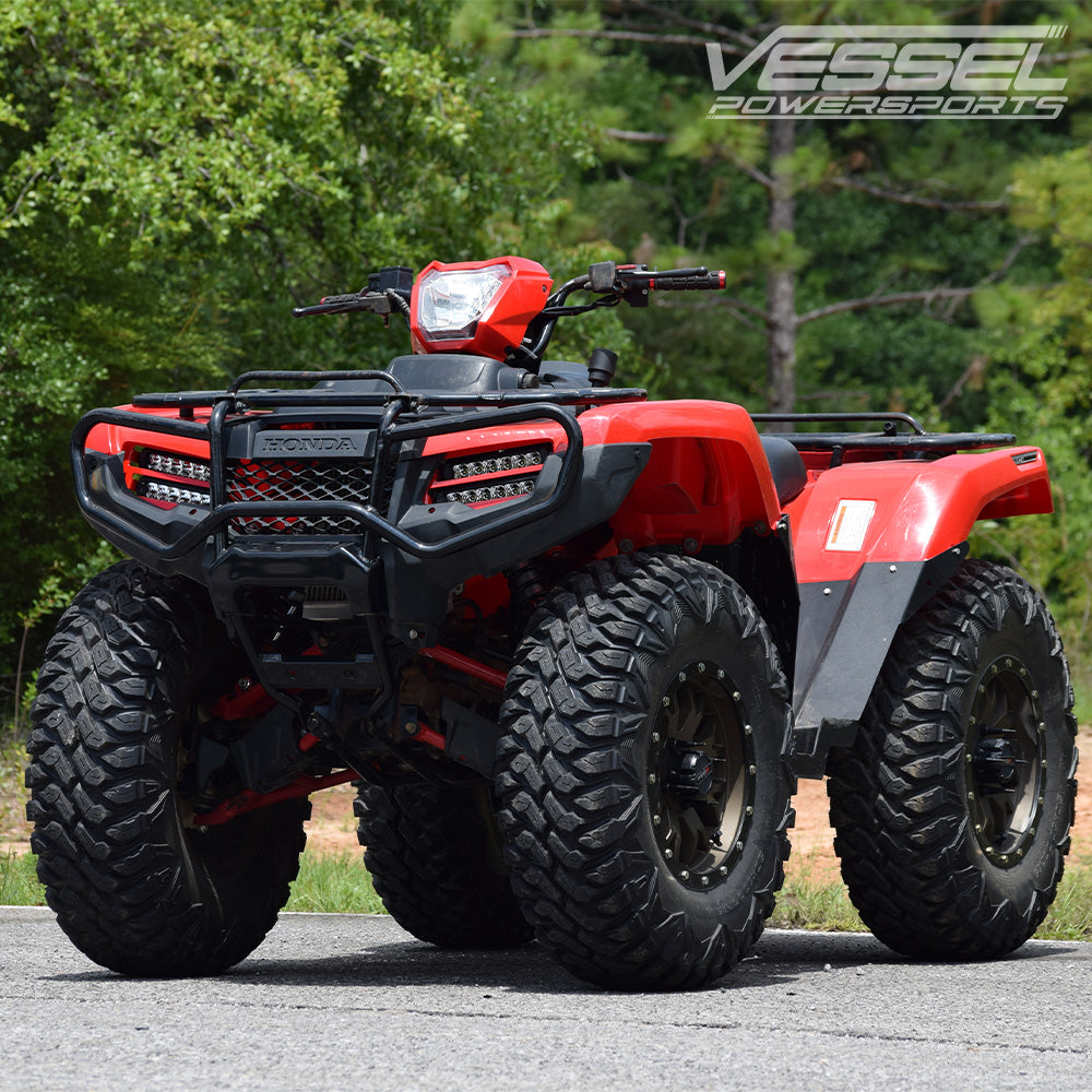 Dual Wide 8" LED Headlights for 2014+ Honda Rancher, Foreman, Rubicon