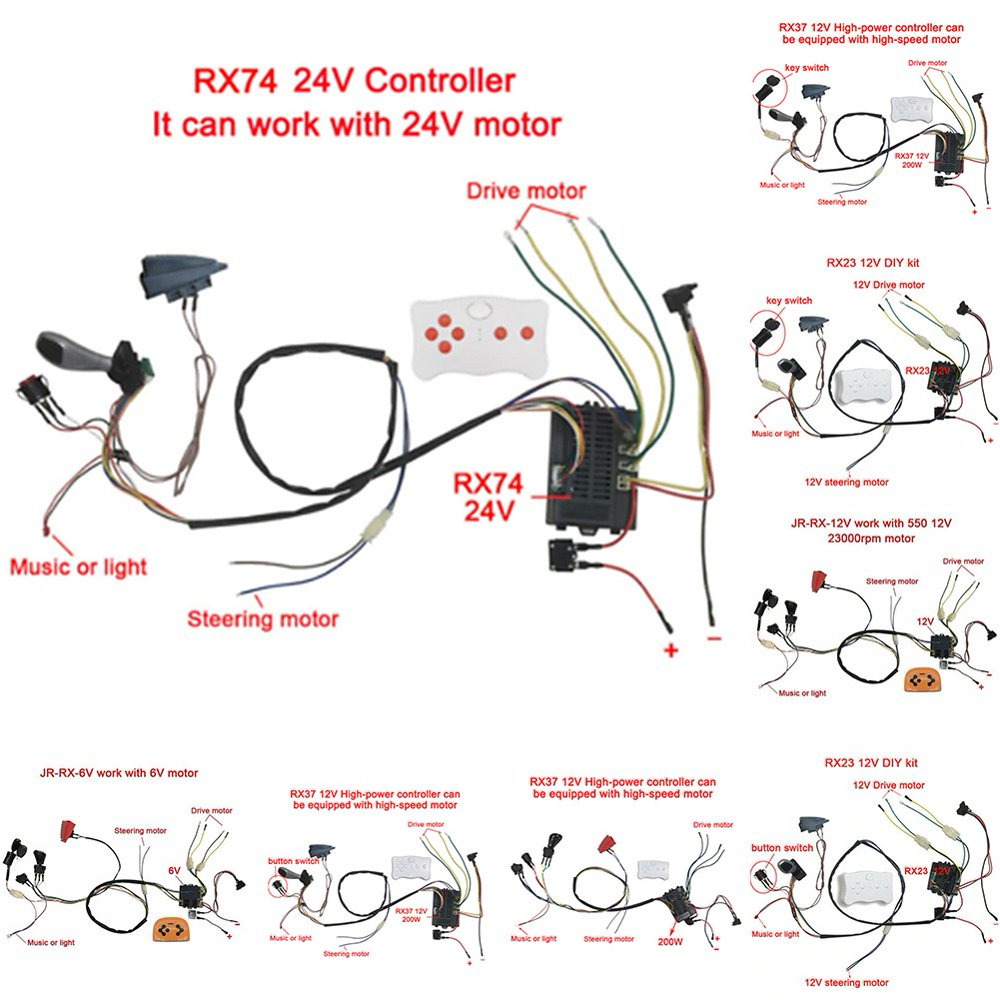 Transform Your Child's Ride-On Toy with Weelye's Electric Wire and Switch Kit for Kids