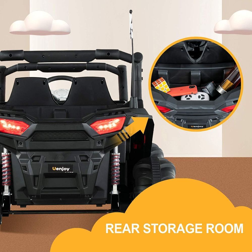 Uenjoy 12V Electric Off-Road UTV Ride On Car for Two, Realistic Design
