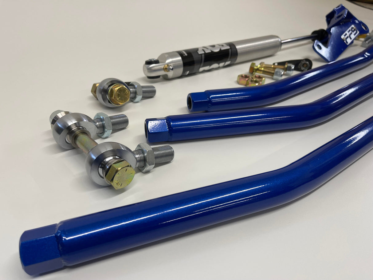 94-02 2nd Gen Steering Kit Components (Tie Rod, Drag Link with Heims & Hardware)