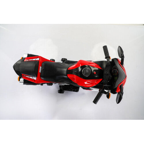 2024 Kids 12V Electric Ride-On Dirt Bike with Training Wheels for Children