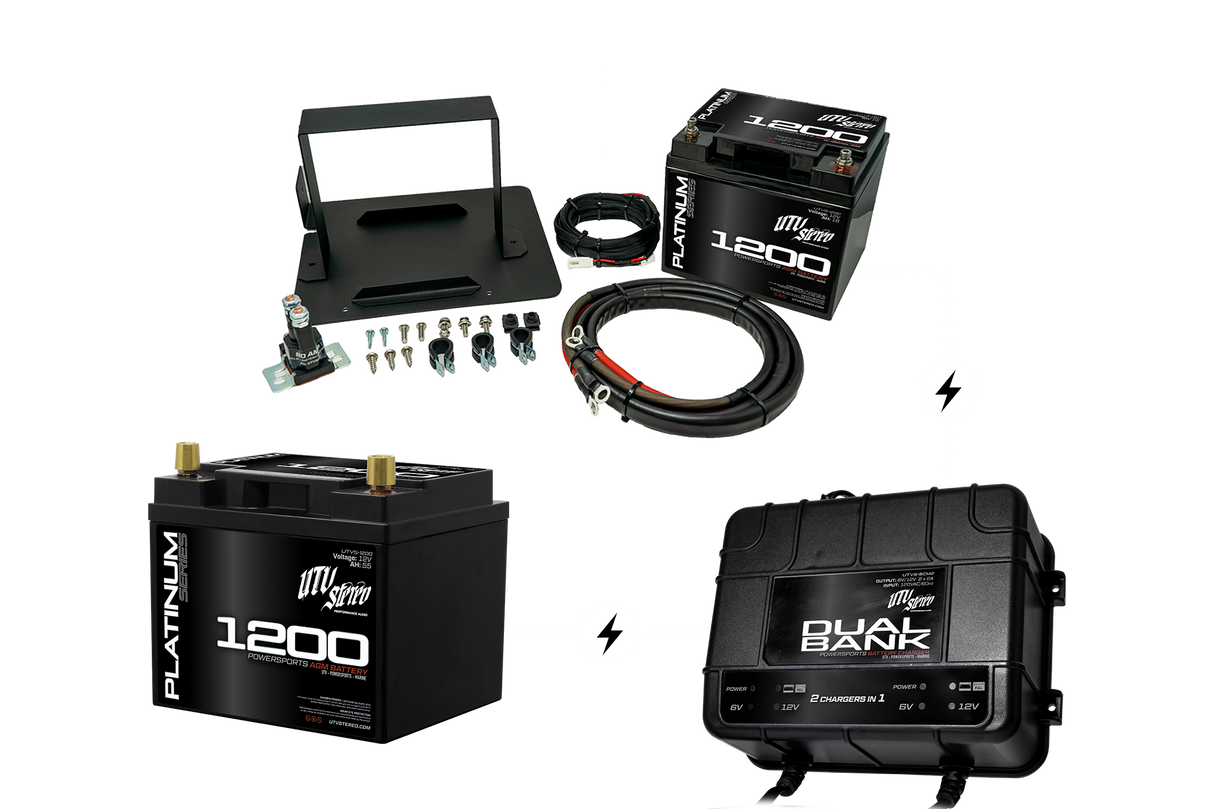 Dual-Bank Battery Charger/Maintainer | UTVS-BCM2 UTV Stereo