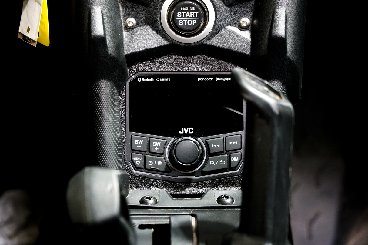 Can-Am® X3 JVC KD-MR1BTS Lower Head Unit Mount | UTVS-X3-HUMT-LW-JVC UTV Stereo