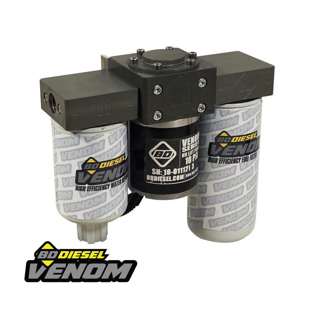 VENOM DURAMAX FUEL LIFT PUMP c/w FILTER & SEPARATOR CHEVY 6.6L DURAMAX 2011-2016
