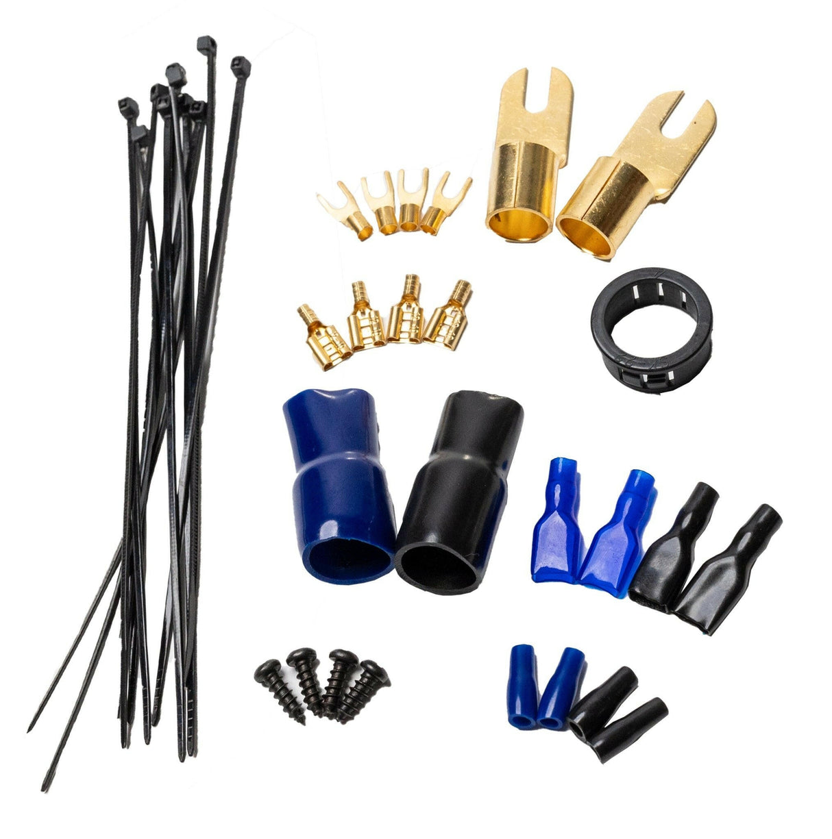 VFL 4 Gauge Complete OFC (Oxygen Free Copper) Amplifier Wiring Kit - High Power Car Audio Amp Install Kit with Power, Ground & RCA Cables
