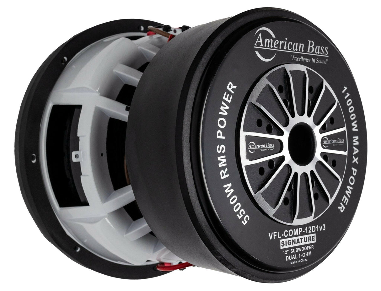 VFL Comp Signature 12″ Car Subwoofer | 5000 Watts RMS | Dual Voice Coil 1 Ohm or 2 Ohm