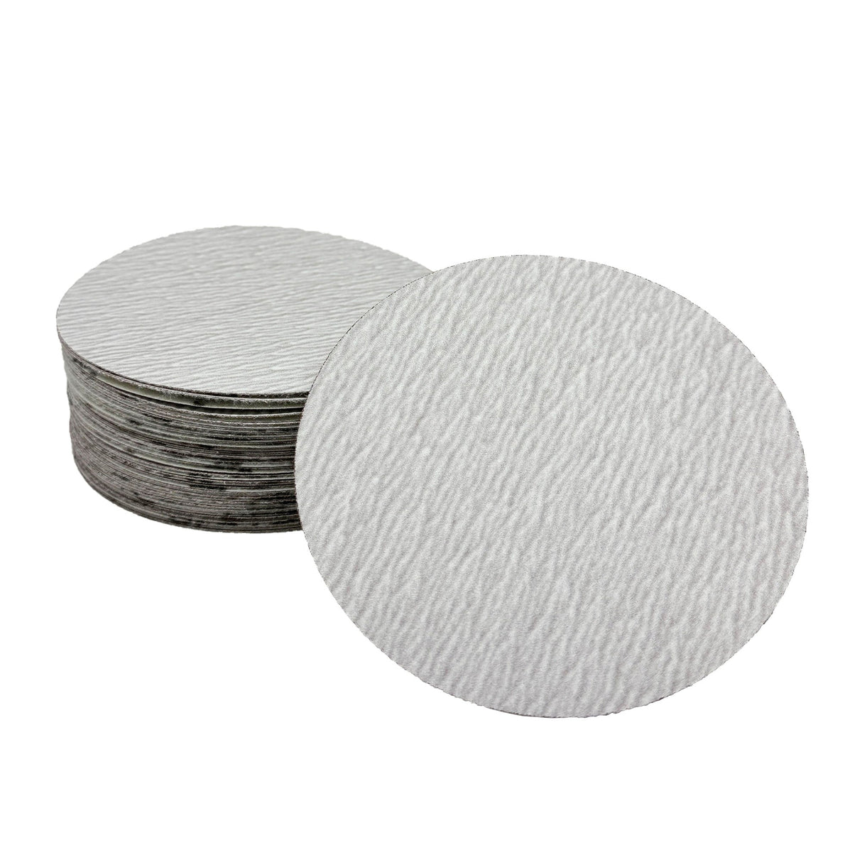 5" and 6" White/Gold Hook & Loop Aluminum Oxide Sanding Discs | Pack of 50