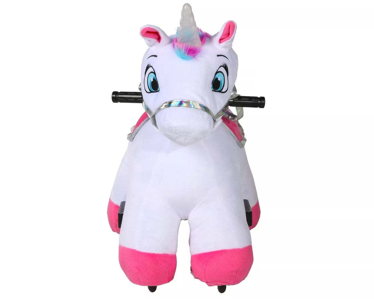 Willow Unicorn 6V Plush Ride-On - Perfect for Buddies!