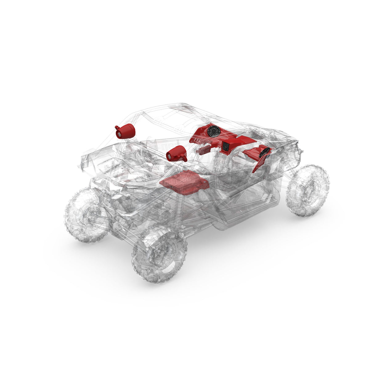 Maverick X3 Rockford Fosgate Audio Kit Color Optix Gen 3 (Stage 4)