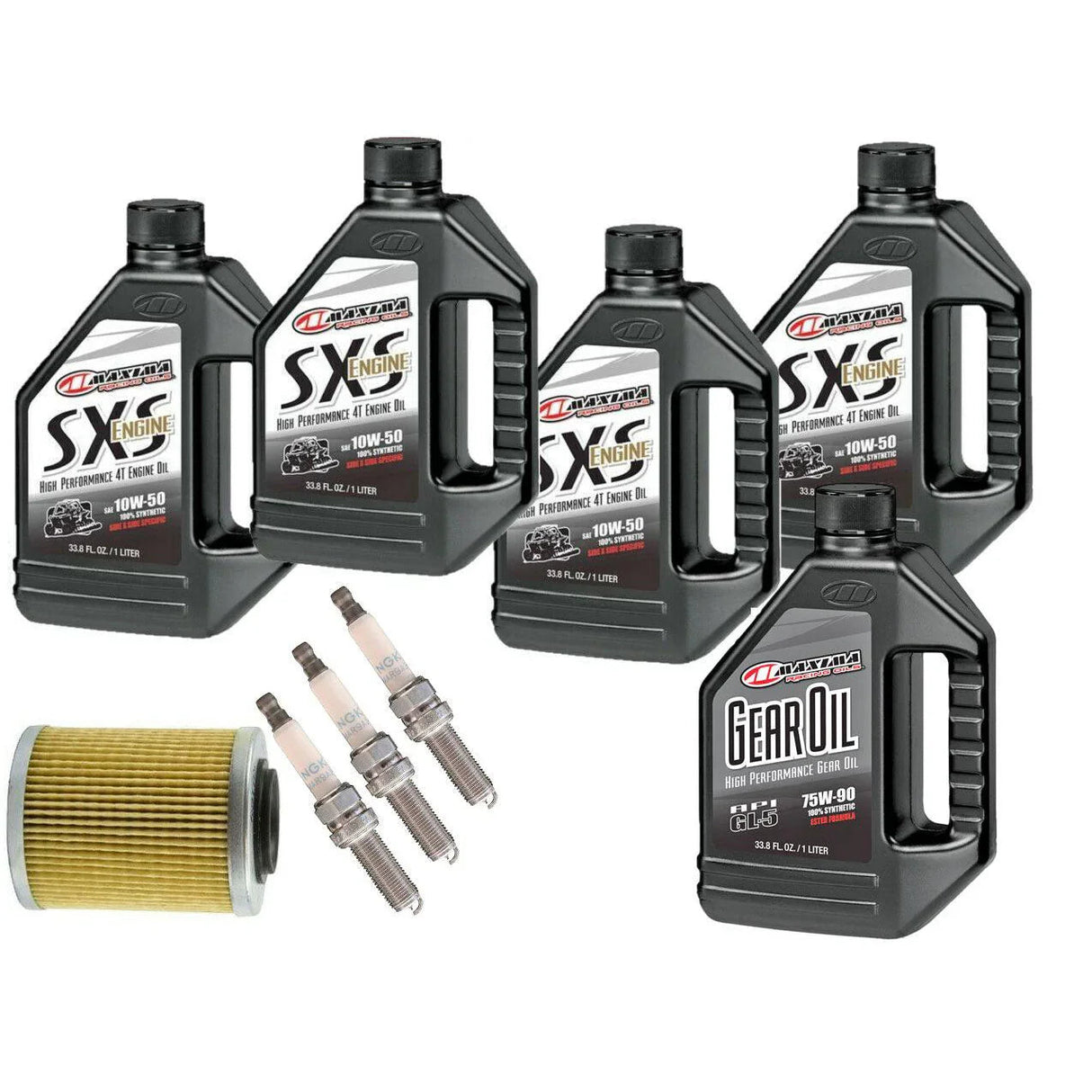 Maxima Can-Am Maverick X3 Full Synthetic Oil Change Kit