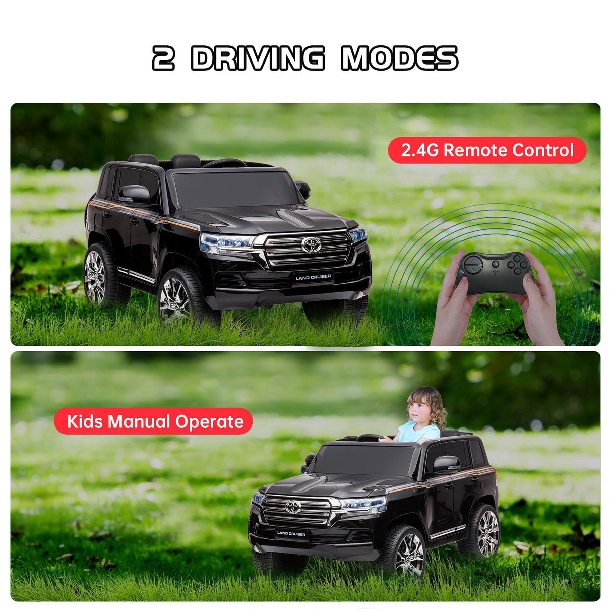 12V Off-Road Electric Ride-On Car for Kids with Remote Control