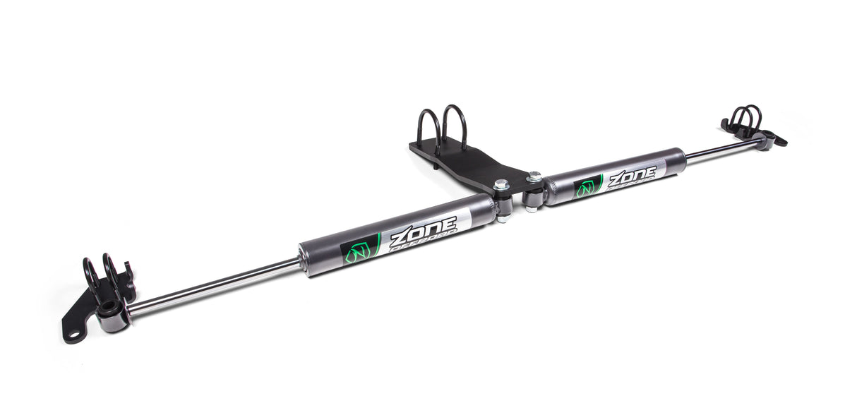 Dual Steering Stabilizer Kit w/ Shocks | Jeep Wrangler JL (18-26) and Gladiator JT (20-26) Zone Offroad