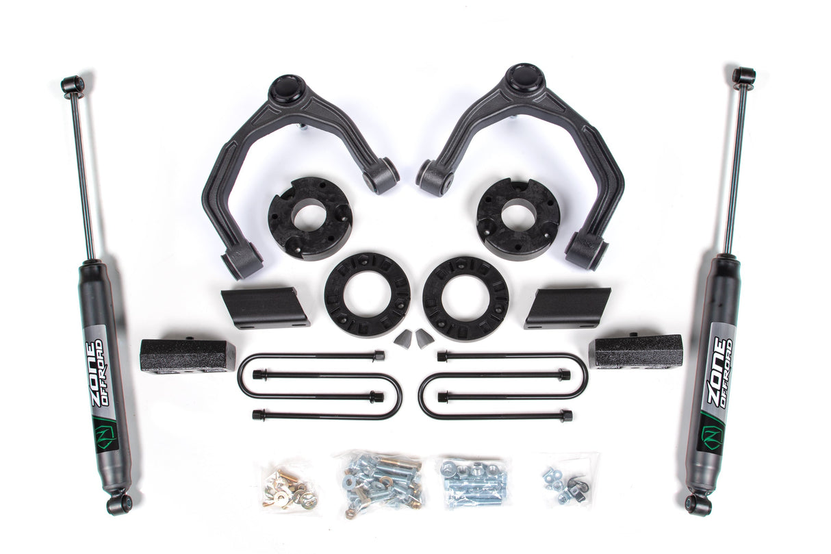 3.5 Inch Lift Kit | Chevy Silverado & GMC Sierra 1500 (25-26) 4WD Zone Offroad