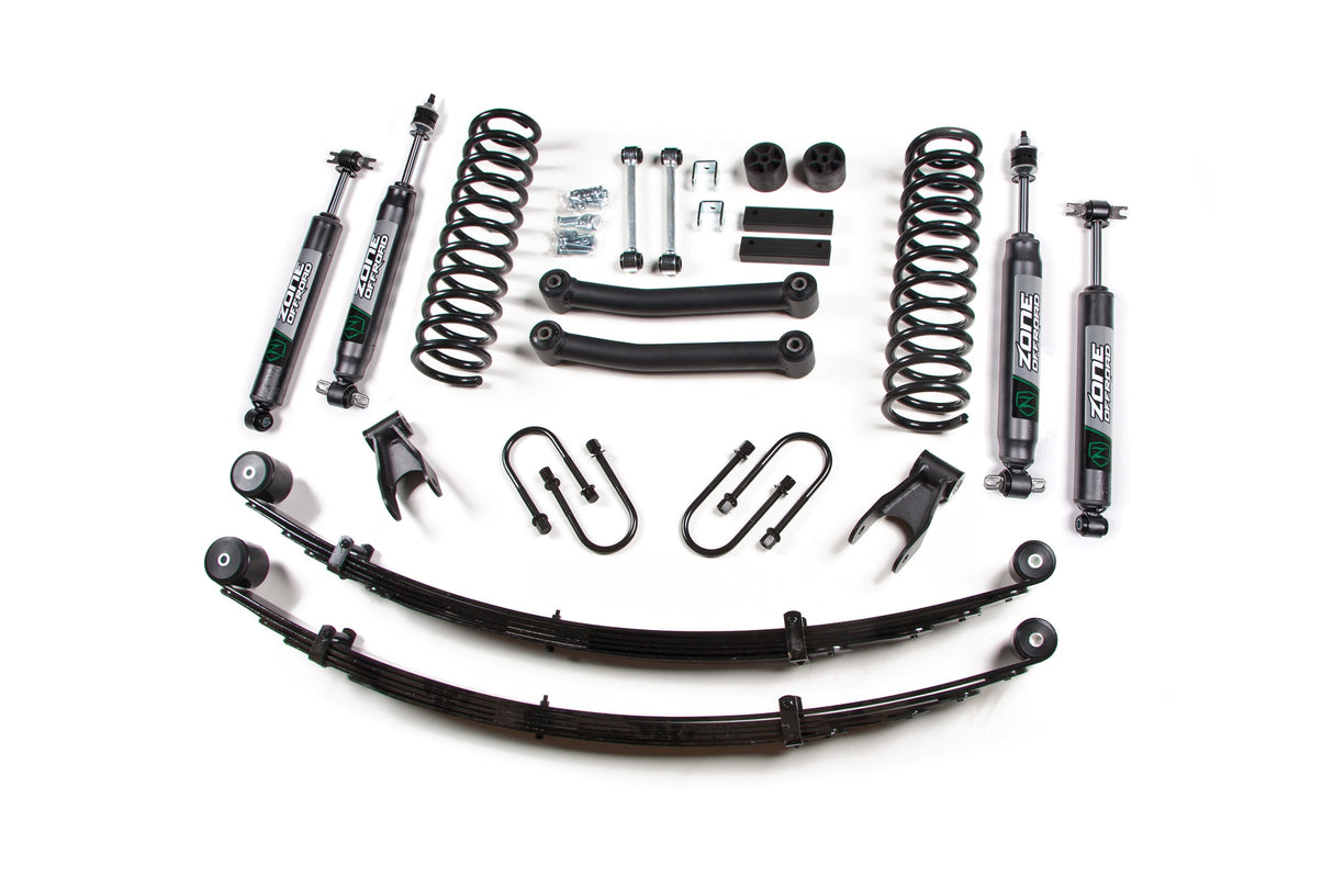 4.5 Inch Lift Kit w/ Springs | Jeep Cherokee XJ (84-01) Zone Offroad