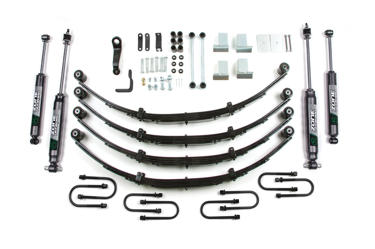 4 Inch Lift Kit | Jeep Wrangler YJ (87-95) Zone Offroad