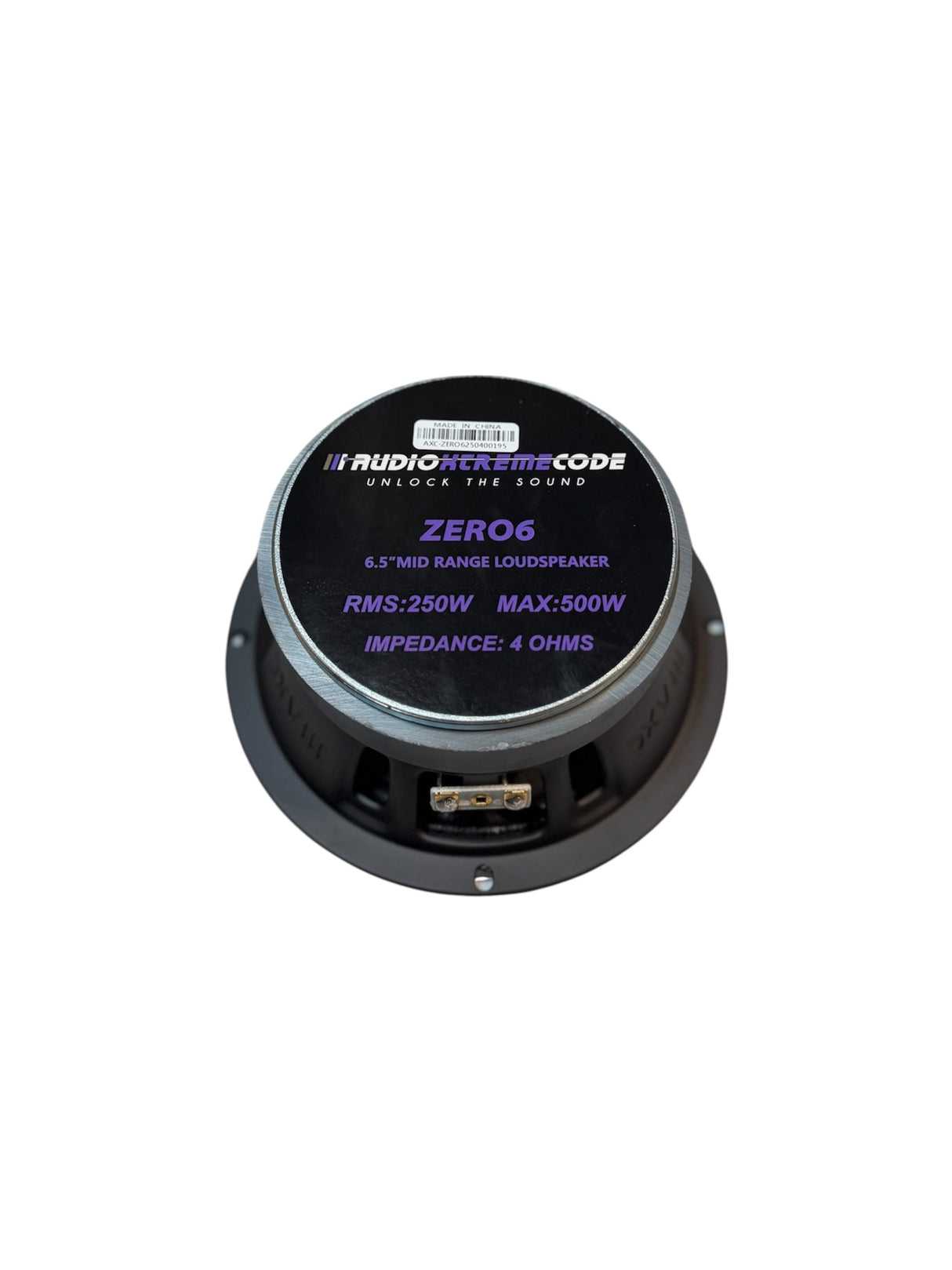 Audio Xtreme Code AC-ZRO6 | 6.5" 250W RMS Midrange Speaker With Bullet (Single) Audio Xtreme Code