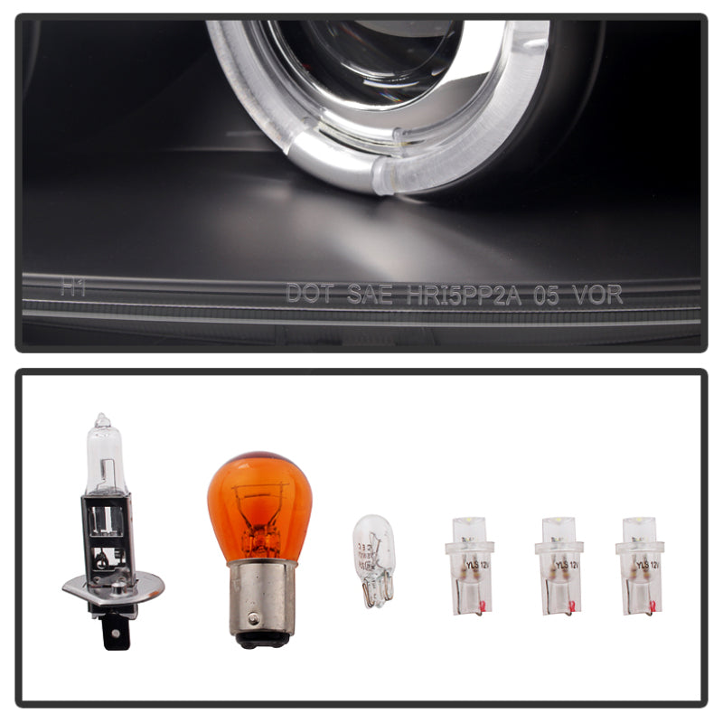 Phares de projecteur Spyder Pontiac G6 2/4DR 05-08 LED Halo LED Blk PRO-YD-PG605-HL-BK