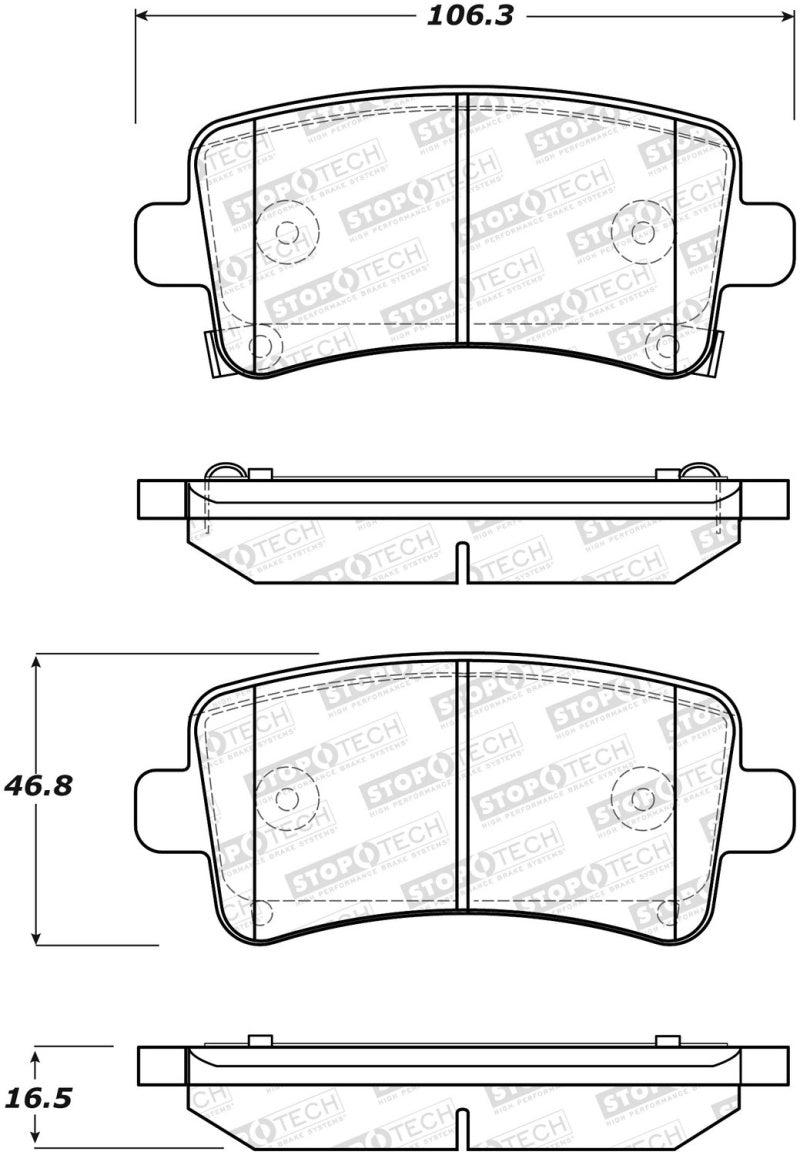 Plaquettes de frein StopTech Street