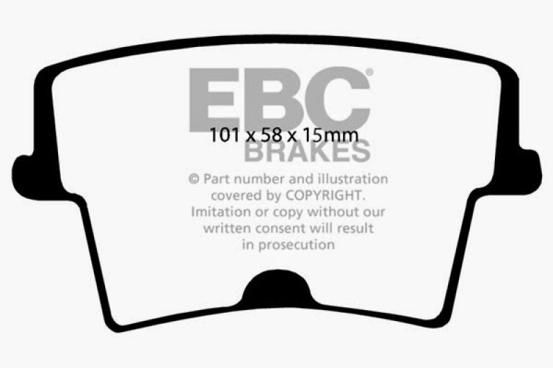 Plaquettes de frein arrière EBC 05-10 Chrysler 300C 5.7 Bluestuff