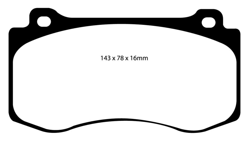 Plaquettes de frein avant EBC 05-10 Chrysler 300C 6.1 SRT8 Bluestuff
