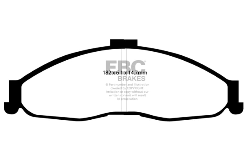Plaquettes de frein avant EBC 98-02 Chevrolet Camaro (4e génération) 3.8 Bluestuff