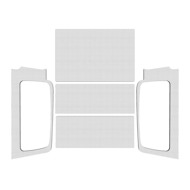Kit complet de garniture de pavillon DEI 04-06 Jeep Wrangler LJ Unliminted - Blanc