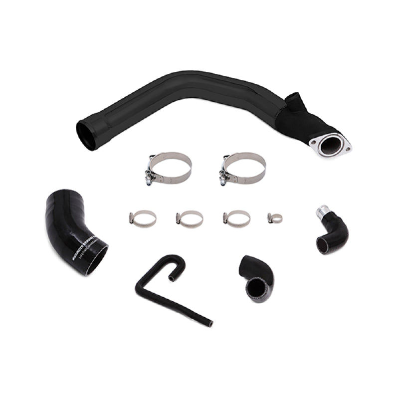 Kit de refroidisseur intermédiaire à montage supérieur Mishimoto pour Subaru WRX 2015 - Revêtement en poudre noir et tuyaux polis