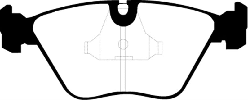 Plaquettes de frein avant EBC Greenstuff pour BMW Z3 3.2 (M-Coupe) 98-02