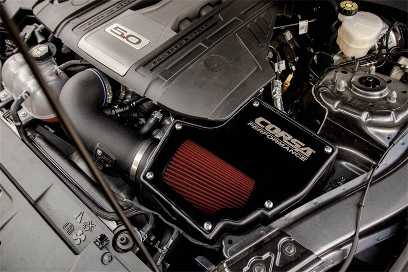 Prise d'air Corsa DryTech 3D Boîte fermée 18-20 Ford Mustang GT 5.0L V8