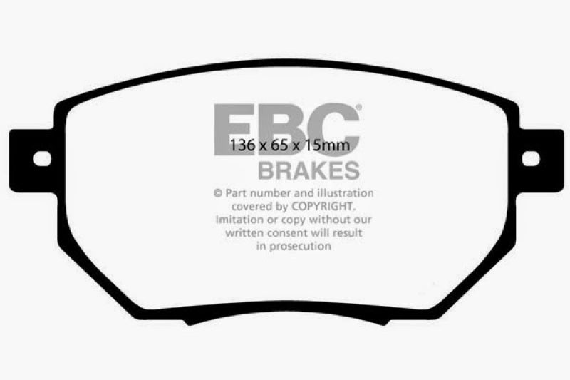 Plaquettes de frein avant EBC 03-05 Infiniti FX35 3.5 Yellowstuff